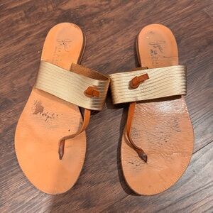 Joie La plage Women's Gold Sandals